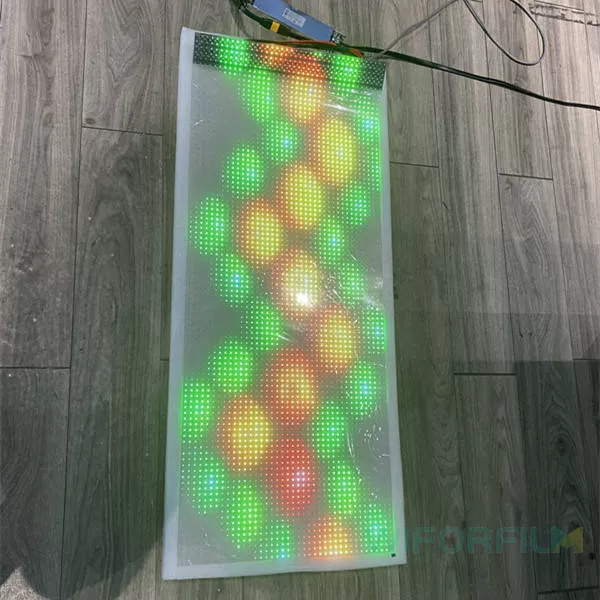 transparent LED film for glass